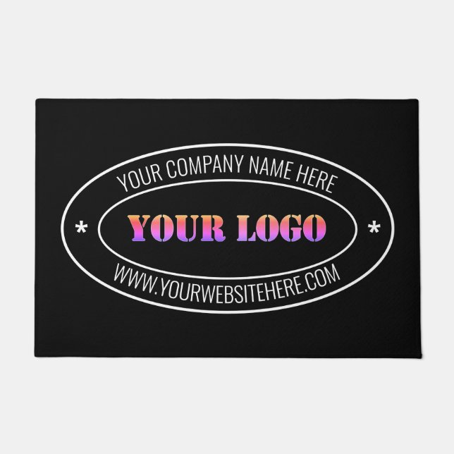 Custom Logo Your Branded Business Office Doormat (Front)