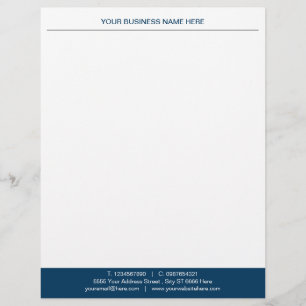 Custom Logo Your Business Personalised Classic Letterhead