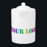 Custom Logo Your Business Promotional Teapot<br><div class="desc">Custom Logo Your Business Promotional Personalised Gift - Make Unique Your Own Design - Add Your Logo / Image / Text / more - Resize and move or remove and add elements / image with customisation tool. Choose / add your favourite background / text colours ! Good Luck - Be...</div>