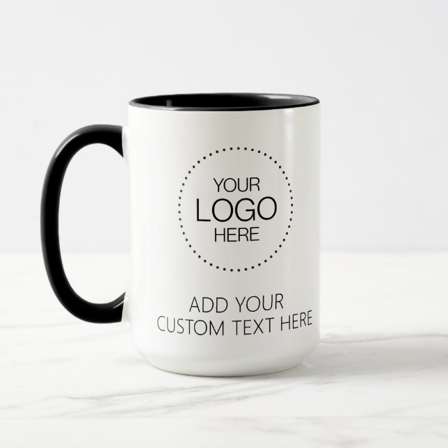Custom Logotipo Store & Business Mug (Left)