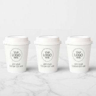 Custom Logotipo Store & Business Paper Cups