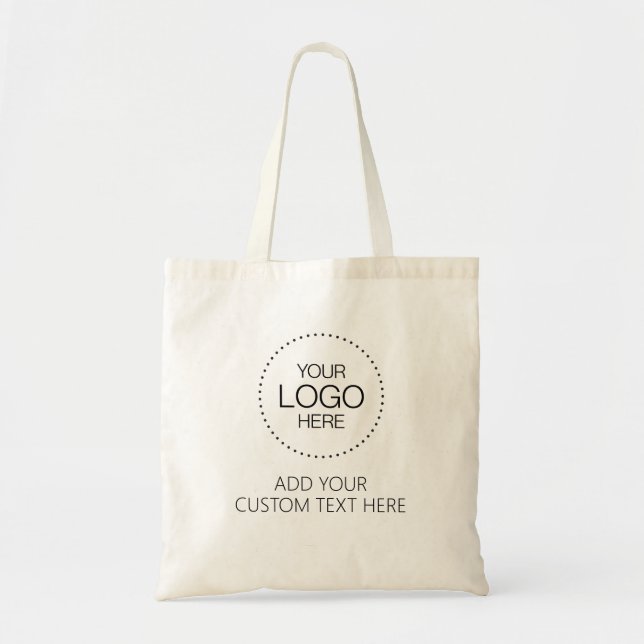 Custom Logotipo Store & Business Tote Bag (Front)