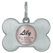 Custom Lost Dog Tag Medical Emergency