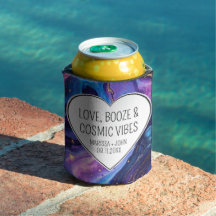 Custom Love, Booze, & Cosmic Vibes Wedding 
