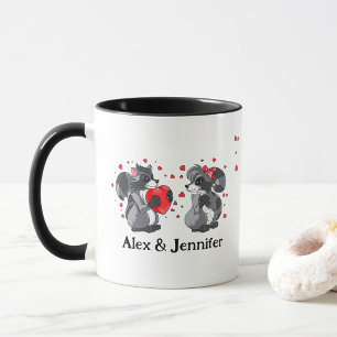 Custom Love Couple Names Personalised Mug