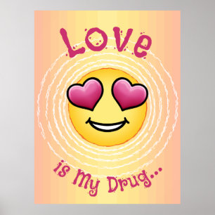 Custom Love Eyes Emoji Poster