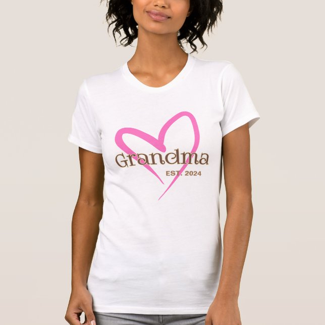 CUSTOM LOVE GRANDMA  T-Shirt (Front)