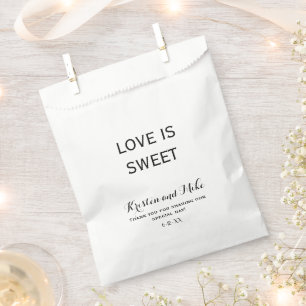 Custom Love is Sweet Wedding Favour Bags