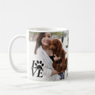  Custom LOVE Paw Print Dog Lover Mug – 