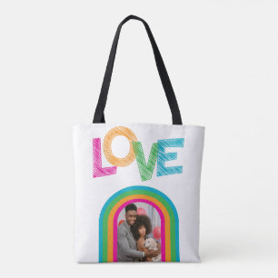 Custom LOVE Personalised Photo Tote Bag