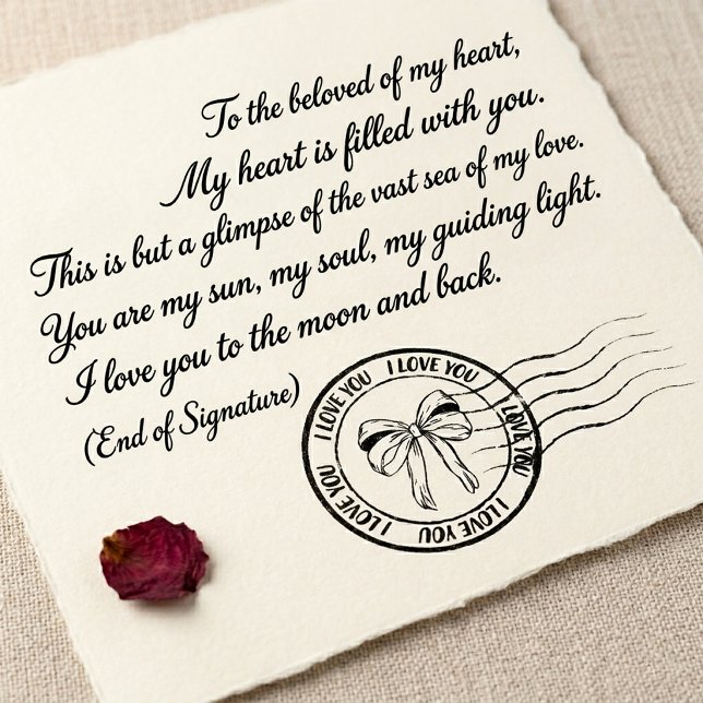 Custom Love Postmark Self-inking Stamp (Creator Uploaded)