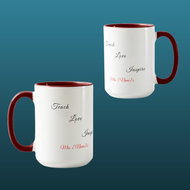 Custom Love Preschool Teacher Combo Mug (Creator Uploaded)