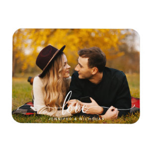 Custom Love Script Photo Magnet