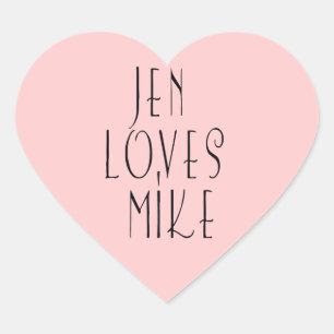Custom love stickers
