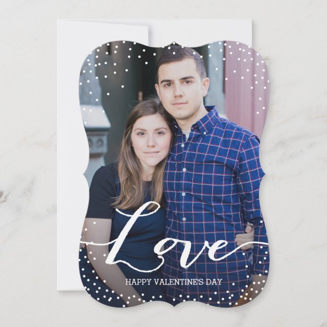 Custom Love Valentine's Day Photo Card (Front)