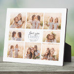 Custom Love You Daddy Fathers Day Photo Collage Plaque<br><div class="desc">Love you Daddy! Beautiful modern family photo collage gift for a beloved father combines whimsical handwritten script with modern typography and layout. Fill this custom photo plaque with 8 favourite family photos of children,  weddings and other life events and bring a smile to dad's face for years to come.</div>