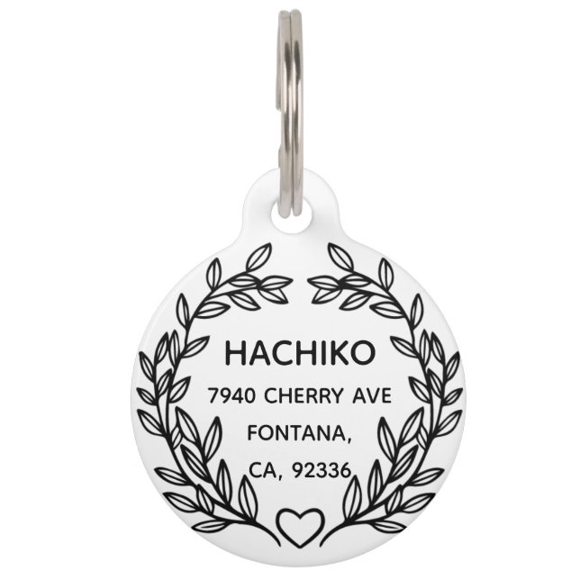 Custom Love Your Pets Pet ID Tags (Front)