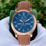 Custom lover name initial monogram Personalized<br><div class="desc">Personalized watch with the name of the lover, the initial of the monogram Create your own custom brand luxury watch with Burgundy luxury elegant couple Monogram Watch. Timeless elegant watch dial design with fine indexes. Add your own custom monogram, custom name, designer name, initials, year of birth, logo, icon, photo...</div>