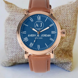 Custom lover name initial monogram Personalized Watch