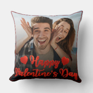 Custom Lovers Picture Simple happy valentine's day Cushion