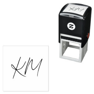 Custom Loyalty Card Business Initials Monogram Self-inking Stamp