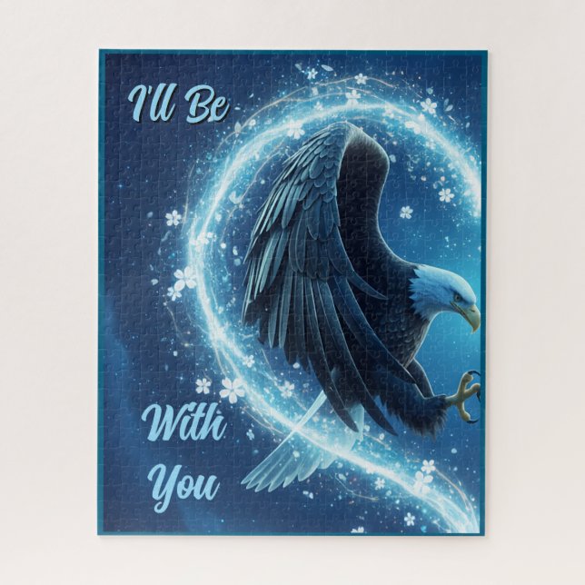 Custom Loyalty Jigsaw Puzzle Eagle Heart 1 (Vertical)