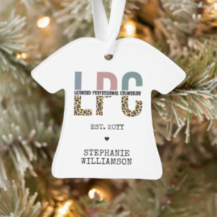 Custom LPC Licensed Professional Counsellor Gift Ornament