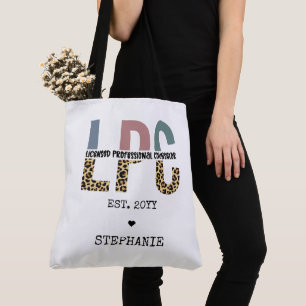 Custom LPC Licensed Professional Counsellor Gift Tote Bag