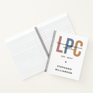 Custom LPC Licensed Professional Counsellor Notebook