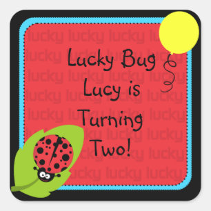 Custom Lucky Bug Stickers