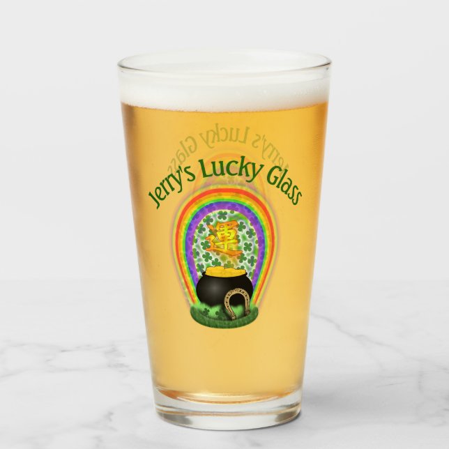 Custom Lucky Glass (Back Filled)