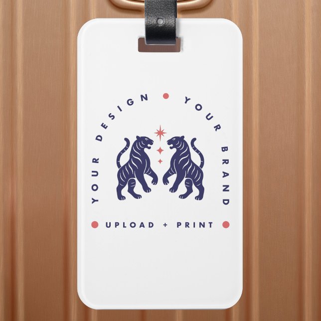 Custom Luggage Tag | Your Design Upload (Upload your artwork and turn this luggage tag into custom merch, branding, or a stylish gift)