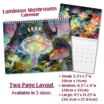 Custom Luminous Psychedelic Mushroom