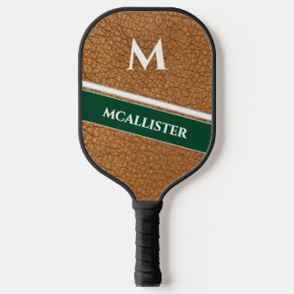 Custom Luxury Leather Pattern Golf Pickleball Paddle