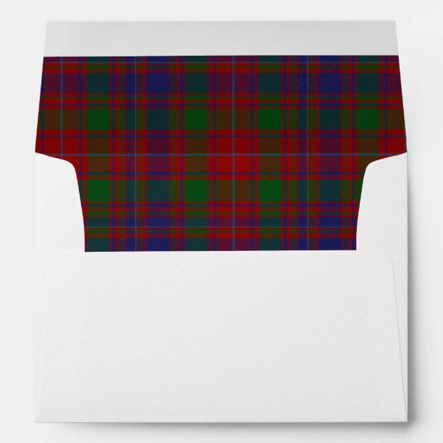 Custom MacIntyre Plaid Lined Wedding Envelope (Back (Bottom))