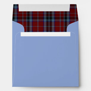 Custom MacTavish Plaid Lined Wedding Envelope