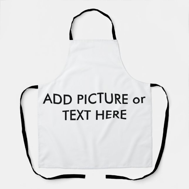 Custom made apron Picture & Text  (Front)