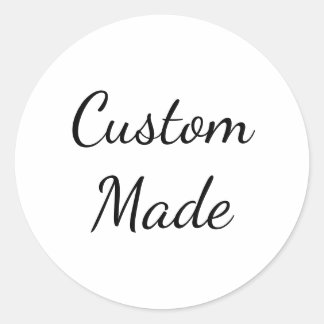 Custom Made Classic Round Sticker