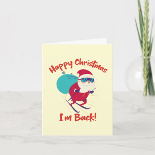Custom Made Happy Christmas Funny Santa Christmas Holiday Card