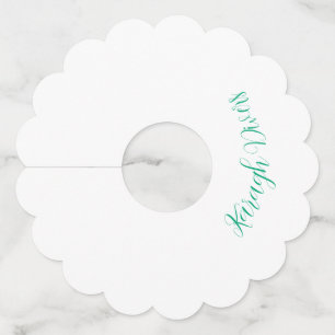 Custom Made Mrs Karagh Divers Wine Glass Tag