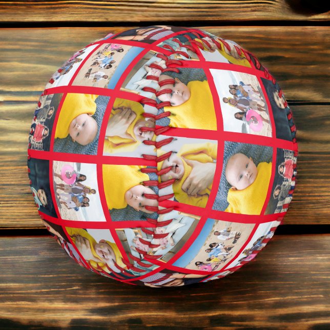Custom Made Personalised One of a Kind 10 Photo Baseball (Creator Uploaded)