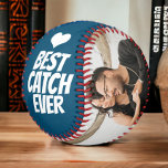 Custom Made Personalised One of a Kind Baseball<br><div class="desc">personalised one of a kind unique made by you custom baseball Best Catch Ever - the ball features a small heart detail - you can add your own photos to this base ball from Ricaso</div>
