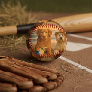 Custom Made Personalized One of a Kind 4 Photo Baseball