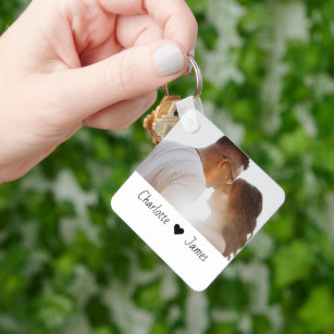 Custom Made Photo And Text Personalised Key Ring