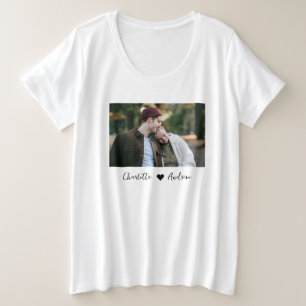 Custom Made Photo And Text Personalised T-Shirt Plus Size T-Shirt