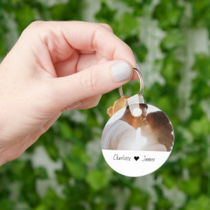 Custom Made Photo And Text Personalized Key Ring