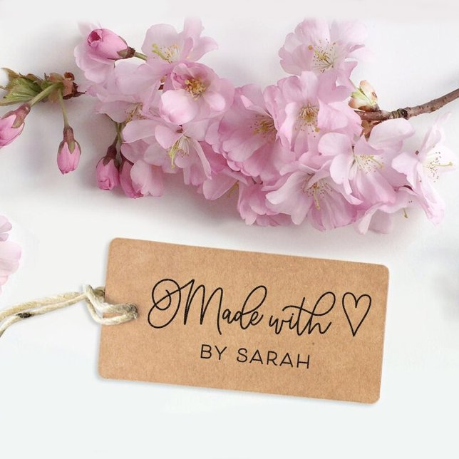 Custom Made With Love Small Business Craft Stamp (Creator Uploaded)
