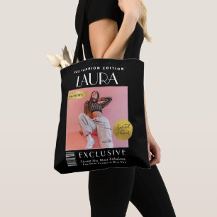 Custom Magazine Cover Bag, Modern Fashion Magazine Tote Bag
