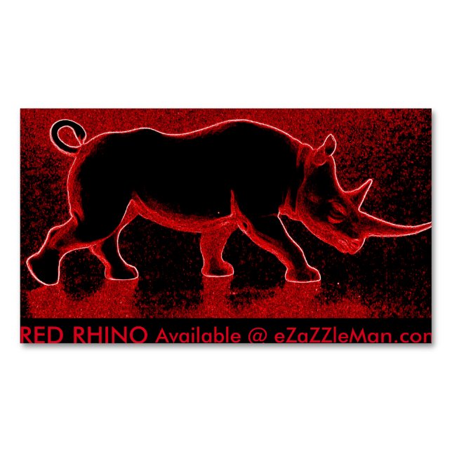 Custom Magnet Business Cards by eZaZZleMan.com (Front)