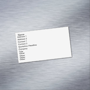 custom magnetic business card